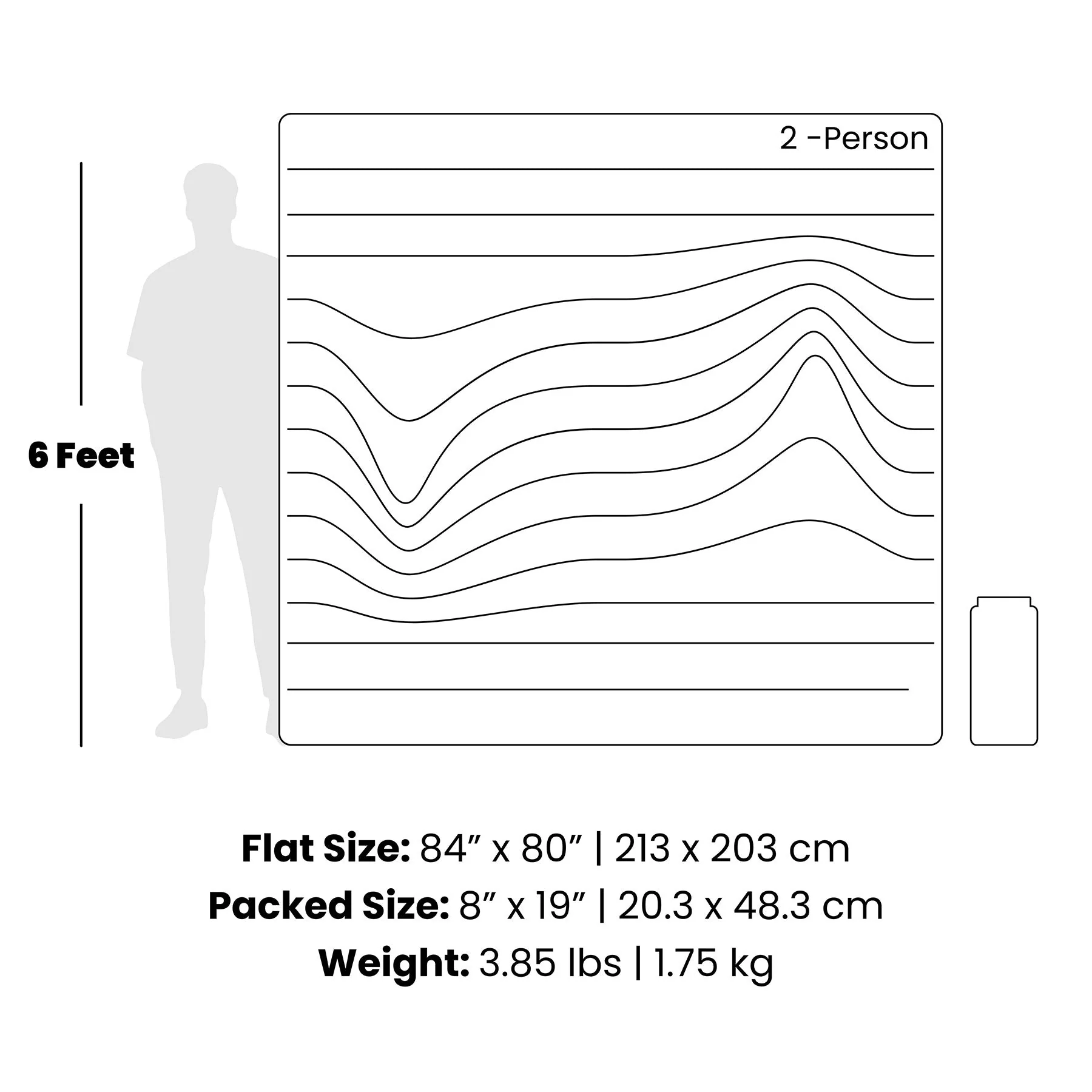Original Puffy 2 Person Blanket - Baja Fade - Image 4